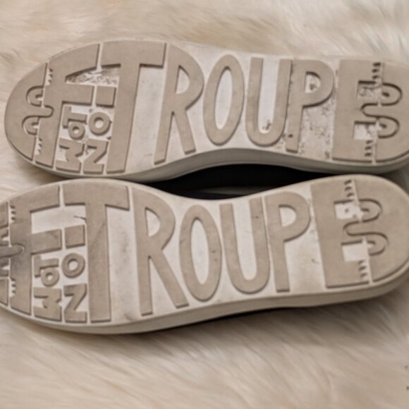 Troupe Black Suede Bow Sneakers - Picture 2 of 4